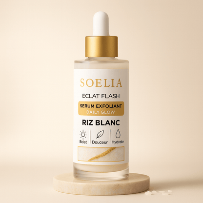 SOELIA™ - Éclat Flash | Le Sérum Coréen Exfoliant au Riz