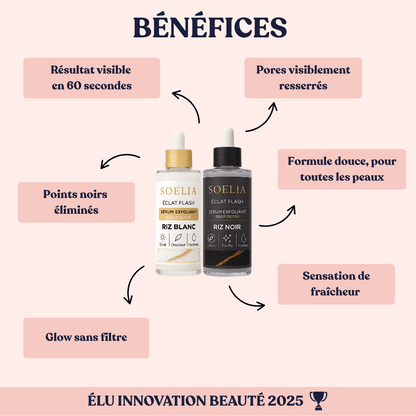 SOELIA™ - Éclat Flash | Le Sérum Coréen Exfoliant au Riz