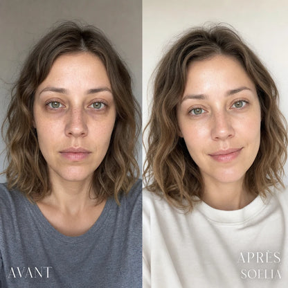 Avant / apres - regard repose et teint lumineux, baume PDRN Soelia